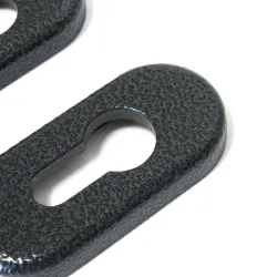 Szyld wkładki rozeta owalna 74x34mm czarny antyk 2szt.