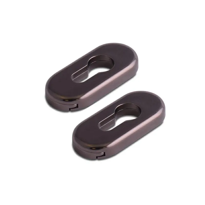 Szyld wkładki rozeta owalna 74x34 hardex brąz 2szt.