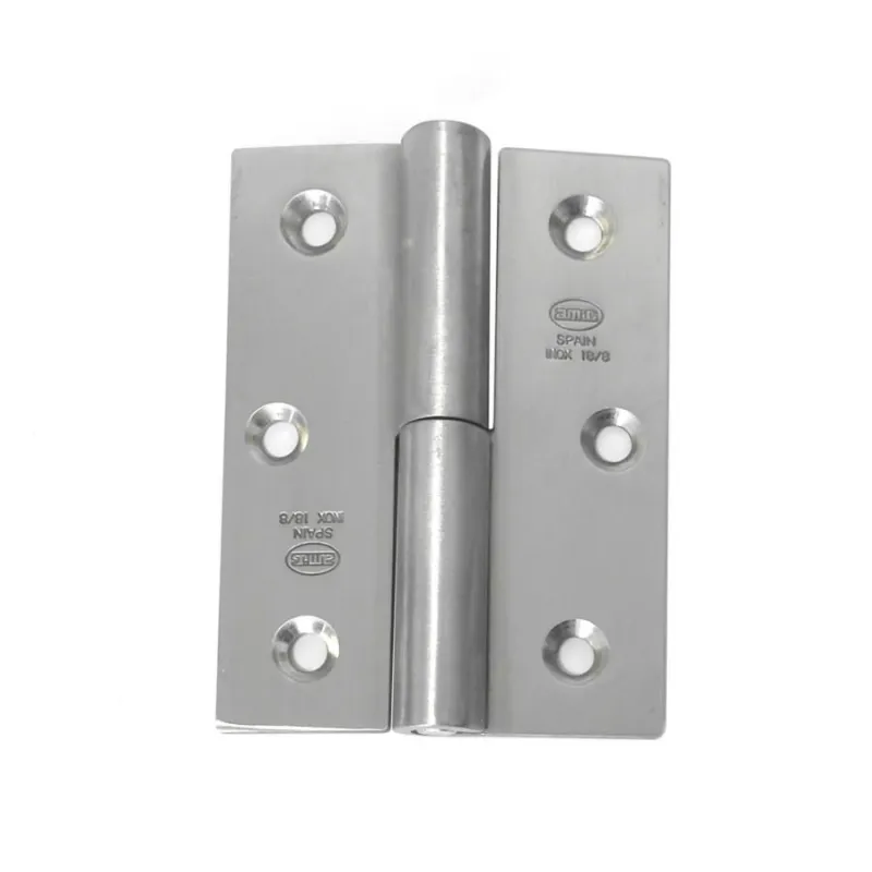 Zawias do drzwi 80x60mm stal nierdzewna INOX rozłączny LEWY (pl) mod. 2077