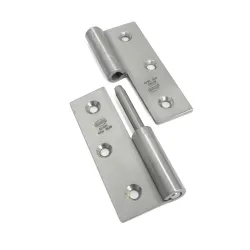 Zawias do drzwi 80x60mm stal nierdzewna INOX rozłączny PRAWY (pl) mod. 2077