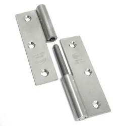 Zawias do drzwi 90x60mm  stal nierdzewna INOX rozłączny LEWY (pl) mod. 2077