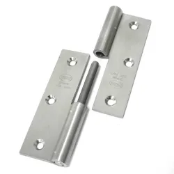 Zawias do drzwi 90x60mm  stal nierdzewna INOX rozłączny PRAWY (pl) mod. 2077