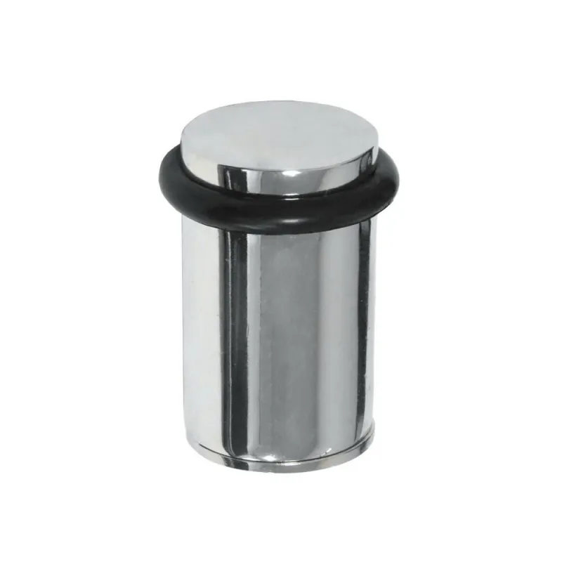 Odbój 32x55mm chromowany / czarny odbojnik podłogowy mod. 202