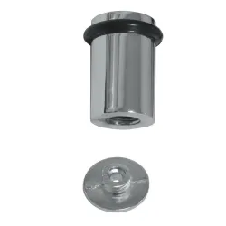 Odbój 32x55mm chromowany / czarny odbojnik podłogowy mod. 202