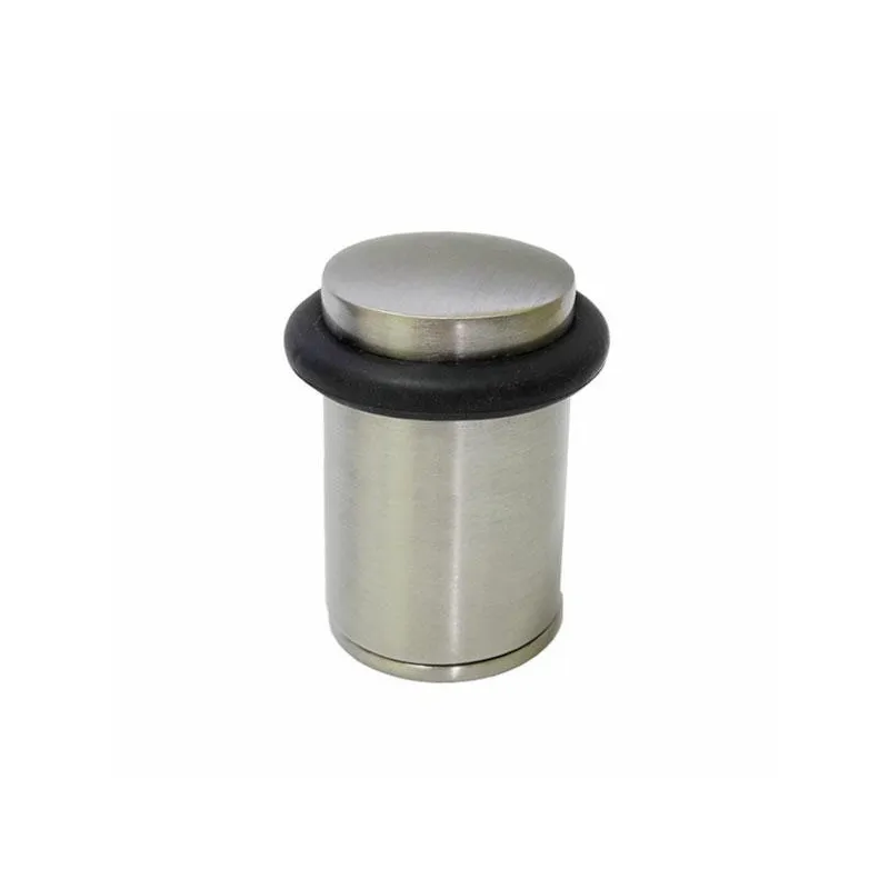 Odbój 32x55mm nikiel satyna / czarny odbojnik podłogowy mod. 202