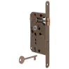 Zamek drzwiowy na klucz 72/55 brązowy F18 EUROPA