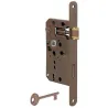 Zamek drzwiowy na klucz 72/55 brązowy F24x235mm EUROPA