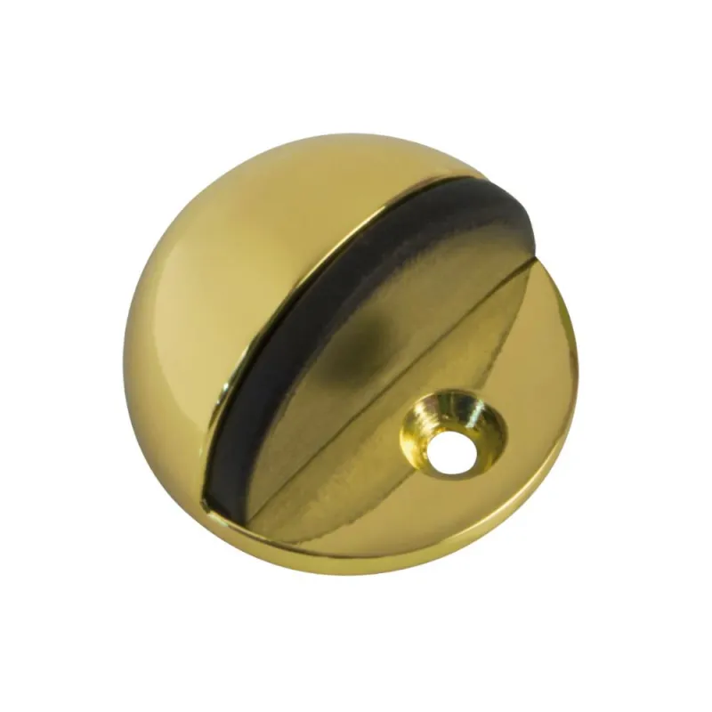 Odbój drzwiowy 45x26mm złoty / czarny odbojnik podłogowy mod. 100