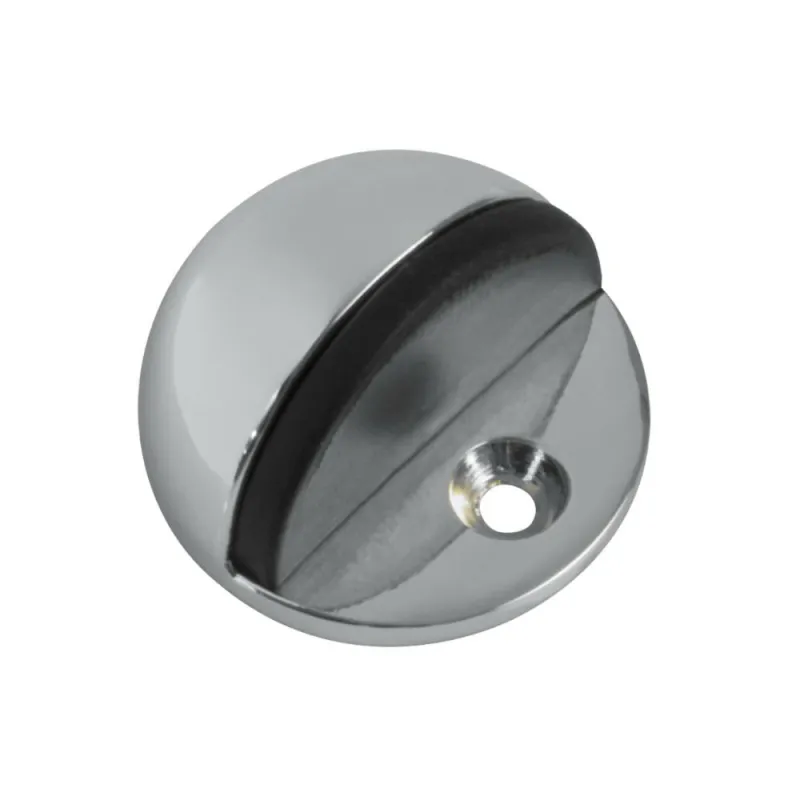 Odbój odbojnik podłogowy 45x26mm nikiel satyna / czarny mod.100