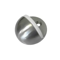 Odbój drzwiowy 45x25mm nikiel satyna / biały odbojnik podłogowy mod. 101