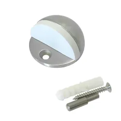 Odbój odbojnik podłogowy 43mm INOX / biały mod. 101