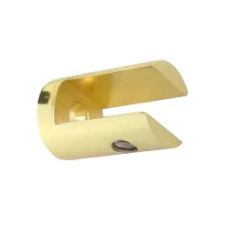 Podpórka uchwyt do półki szklanej 10mm złoty połysk mod. 35