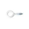 Haczyki oczkowe wkręcane 3x30mm oczko 7,5mm białe 13szt.