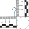 Hakczyki półpełne 2x23mm cynkowane półoczka wkręcane 26szt.