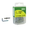 Hak haczyk prosty 2,5x25mm cynkowany + kołek rozporowy 10szt.