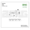 Haczyki oczkowe wkręcane 2,5x30mm oczko 10mm cynkowane 25szt.