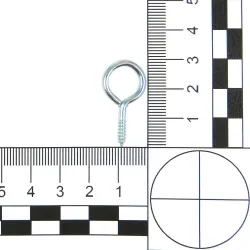 Haczyki oczkowe wkręcane 2,5x30mm oczko 10mm cynkowane 25szt.