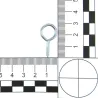 Haczyki oczkowe wkręcane 2,5x30mm oczko 10mm cynkowane 25szt.