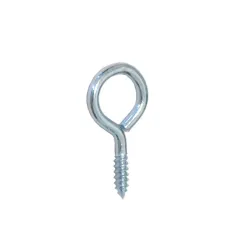 Haczyki oczkowe wkręcane 2,5x30mm oczko 10mm cynkowane 25szt.