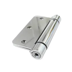 Zawias sprężynowy 89x89mm chromowany 2 ze sprężyną i 1 bez sprężyny