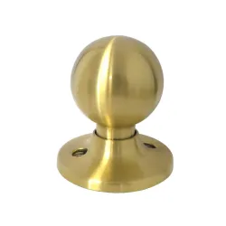 Gałka drzwiowa stała 51mm mod. 615 mosiądz satyna