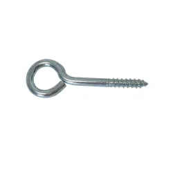 Haczyk wkręcany 4,8x75mm oczko 15mm cynkowany 4szt.