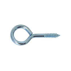 Haczyki oczkowe wkręcane 4,3x60mm oczko 16mm cynkowane 5szt.