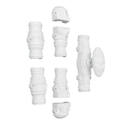 Komplet zamknięcia baskwilowego biały  Cremone