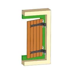 Zawias pasowy 7100-400/94 reg.ozd.czarn