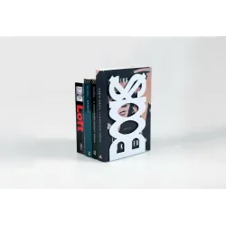 Podpórka do książek stalowa biała 210x120mm mod. BOOKS