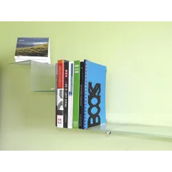 Podpórka do książek stalowa biała 210x120mm mod. BOOKS