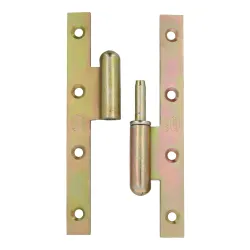 Zawias do drzwi 160x60mm stal żółty ocynk rozłączny PRAWY (pl) mod. 503