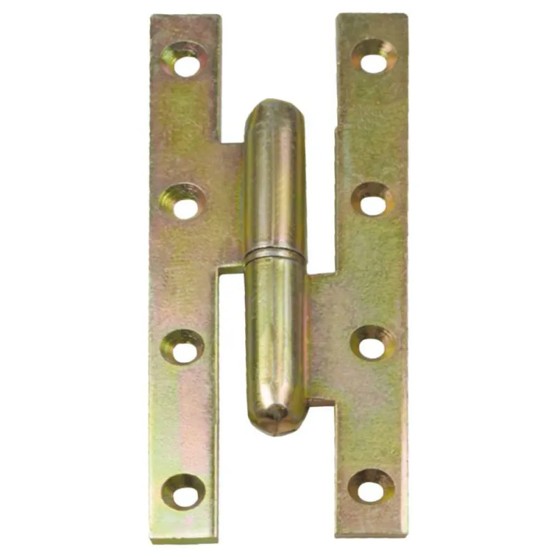 Zawias do drzwi 160x60mm stal żółty ocynk rozłączny PRAWY (pl) mod. 503