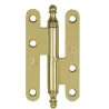 Zawias do drzwi 95x54mm stal złoty lakierowany rozłączny LEWY (pl) mod. 408E