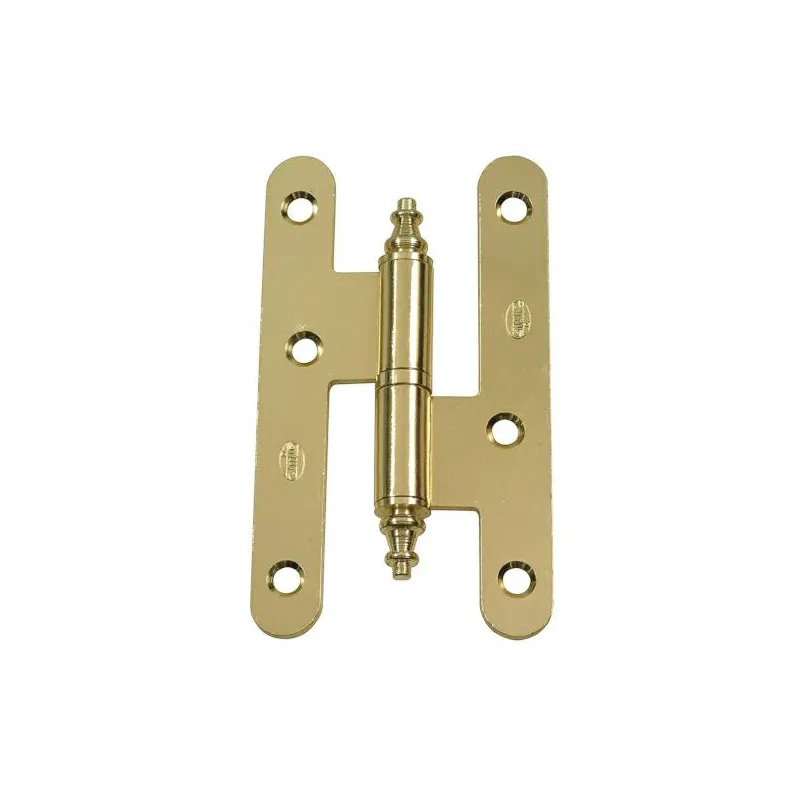 Zawias do drzwi 94x52mm stal złoty połysk rozłączny LEWY (pl) mod. 408C