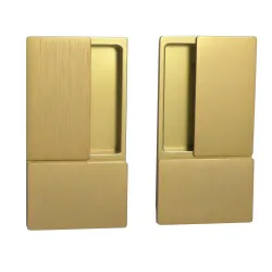 Uchwyt wpuszczany WAVE b/o mosiądz matowy