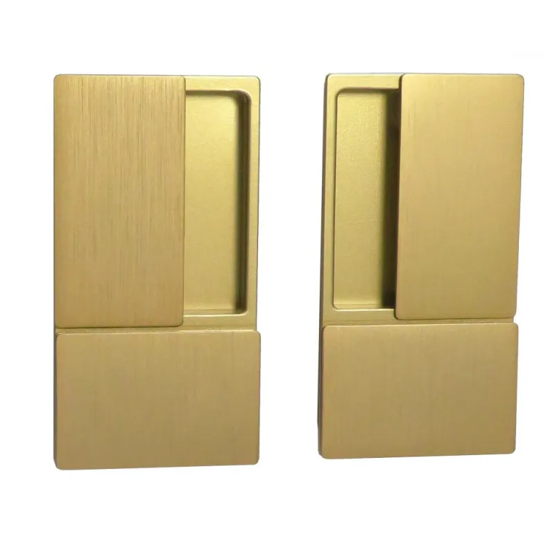 Uchwyt wpuszczany WAVE b/o mosiądz matowy