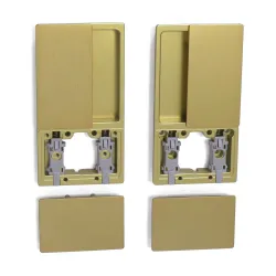 Uchwyt wpuszczany WAVE b/o mosiądz matowy