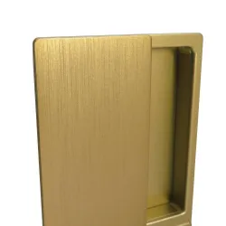 Uchwyt wpuszczany WAVE b/o mosiądz matowy