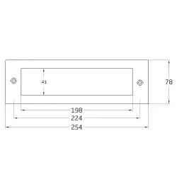 Wrzutnia na listy mosiężna jednostronna mod. 5003s