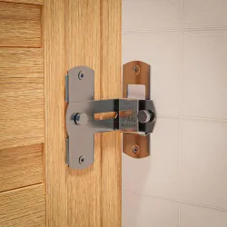 Zamknięcie kątowe zasuwka/haczyk ze stali nierdzewnej inox 65mm mod. 10L AMIG