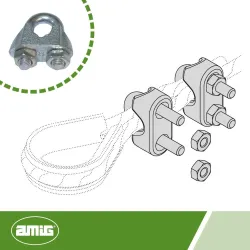 Zacisk kabłąkowy 30100-5mm galwa. 2x DIS