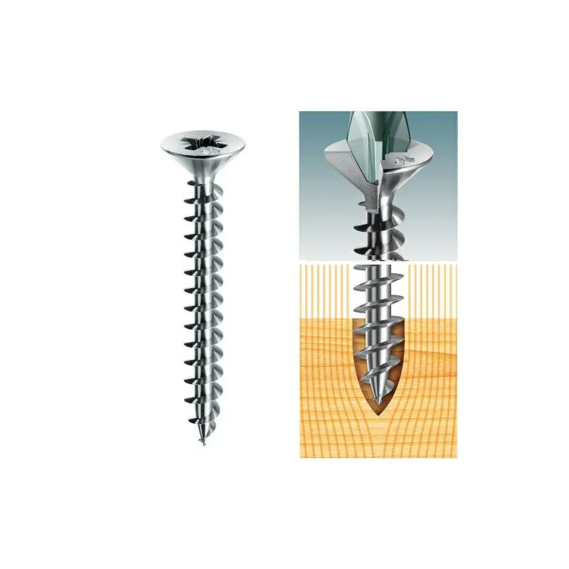 Wkręty chrocynk 6x40 łeb stożkowy PZ Panelvit 100 szt.
