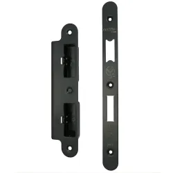 Zaczep i blacha czołowa zamka VDL  zaokrąglone czarny