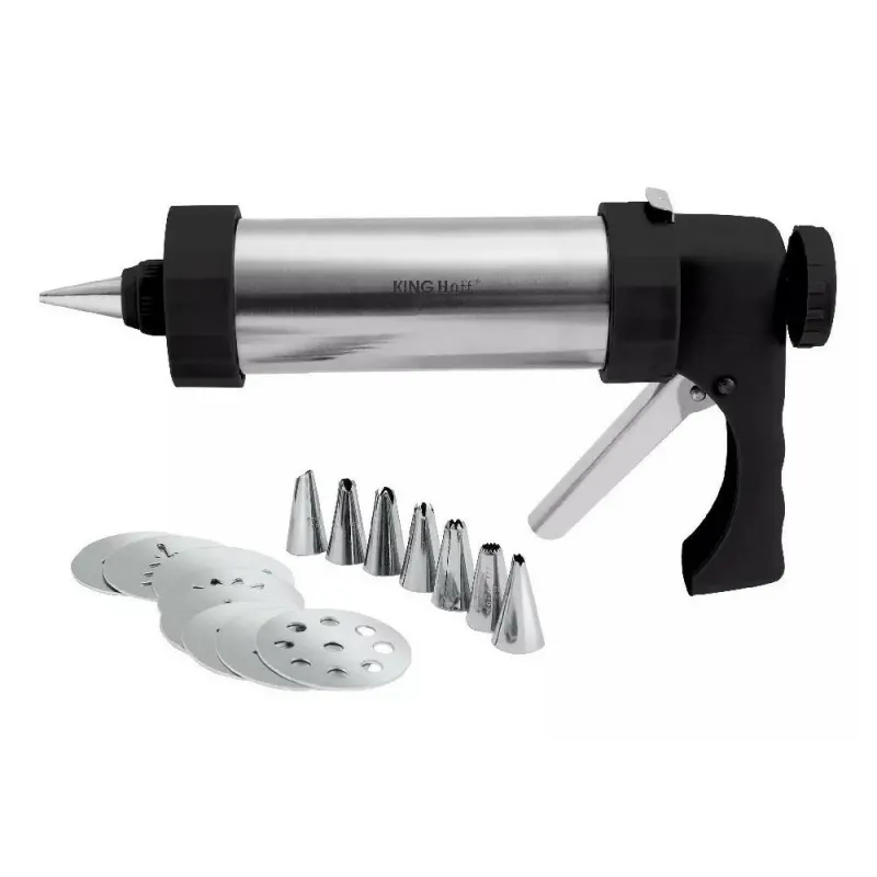 Szpryca cukiernicza pistolet Maszynka do ciastek stal Kinghoff