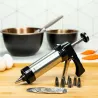Szpryca cukiernicza pistolet Maszynka do ciastek stal Kinghoff