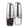 Młynek elektryczny - grawitacyjny do soli/pieprzu INOX 2szt.