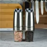 Młynek elektryczny - grawitacyjny do soli/pieprzu INOX 2szt.