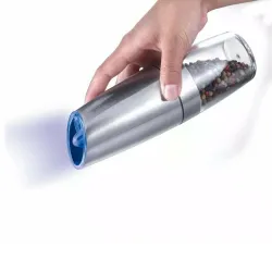 Młynek elektryczny - grawitacyjny do soli/pieprzu INOX 2szt.