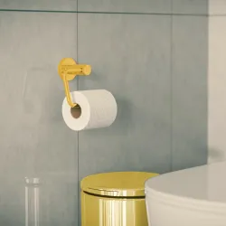 Uchwyt na papier toaletowy 125mm złoty mod. GORLIZ-4